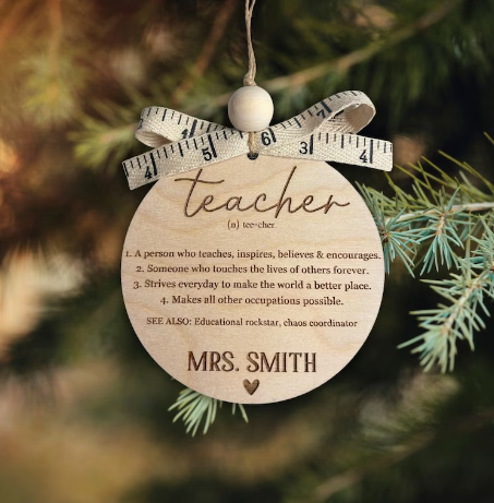Teacher Christmas Ornament | Personalized Teacher Gift
