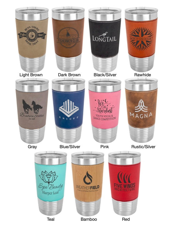 20 oz. Leatherette Tumbler