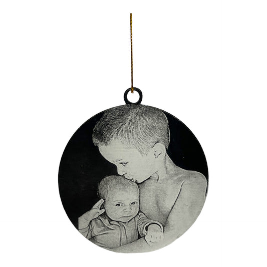 Custom Photo Etched on Acrylic Ornamnet